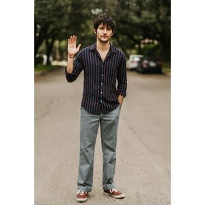 Have A Good Time Gray Chino Cotton Japanese Pants Trousers Mens Size Medium